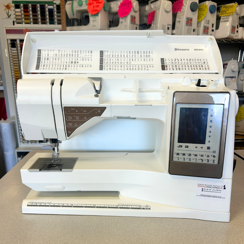 Load image into Gallery viewer, *Pre-Owned* Husqvarna Viking Designer Topaz 50 Sewing and Embroidery Machines