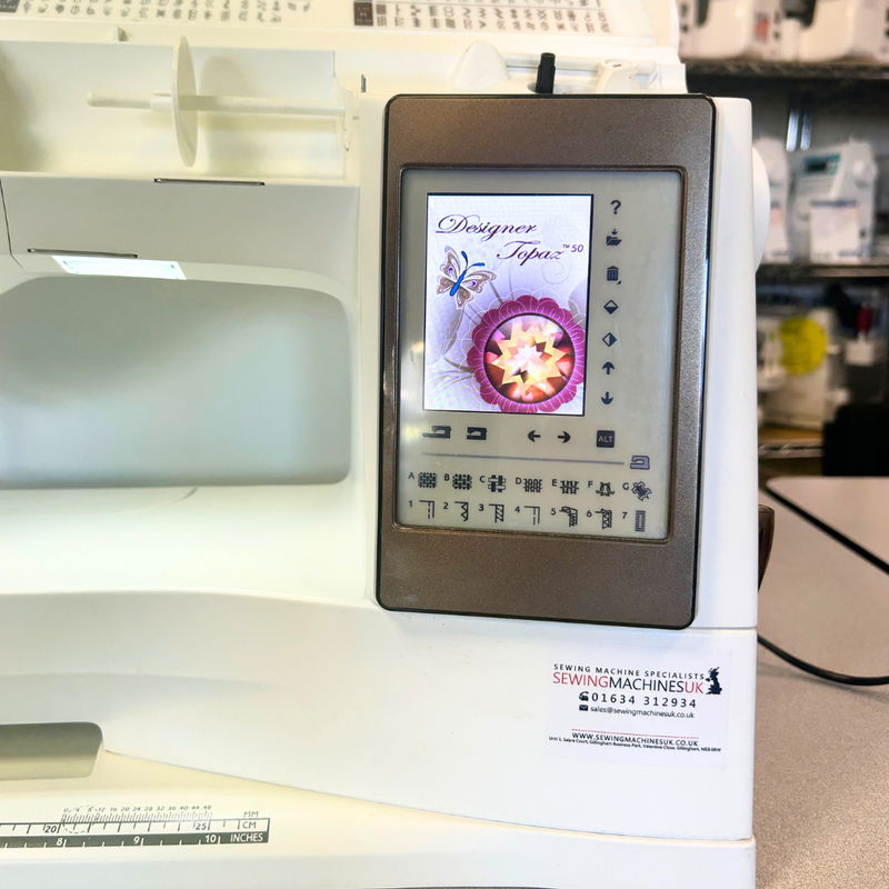 Load image into Gallery viewer, *Pre-Owned* Husqvarna Viking Designer Topaz 50 Sewing and Embroidery Machines
