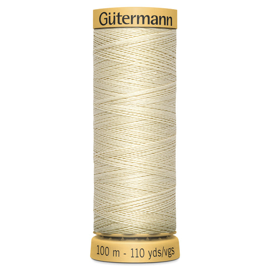 Gutermann 100% Natural Cotton - 100m Shade Cream 0429