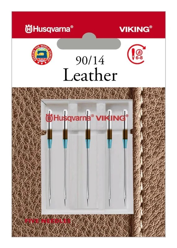 Load image into Gallery viewer, Husqvarna Viking Leather Domestic Sewing Machine Needles