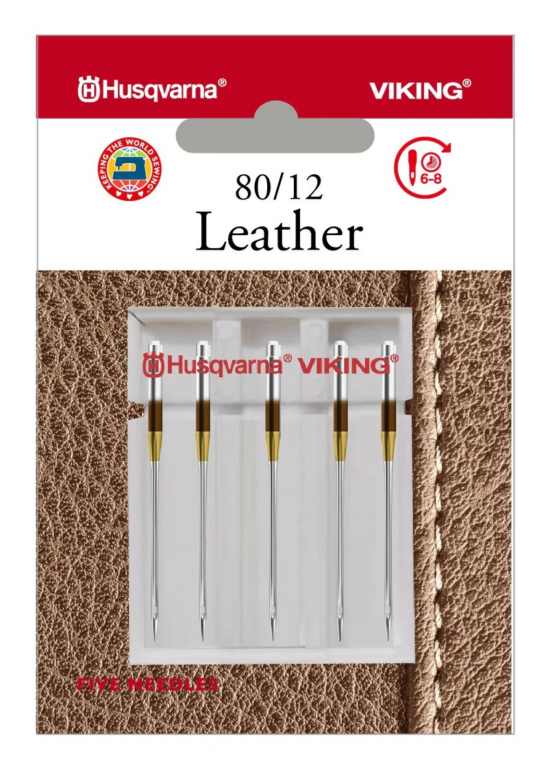 Load image into Gallery viewer, Husqvarna Viking Leather Domestic Sewing Machine Needles