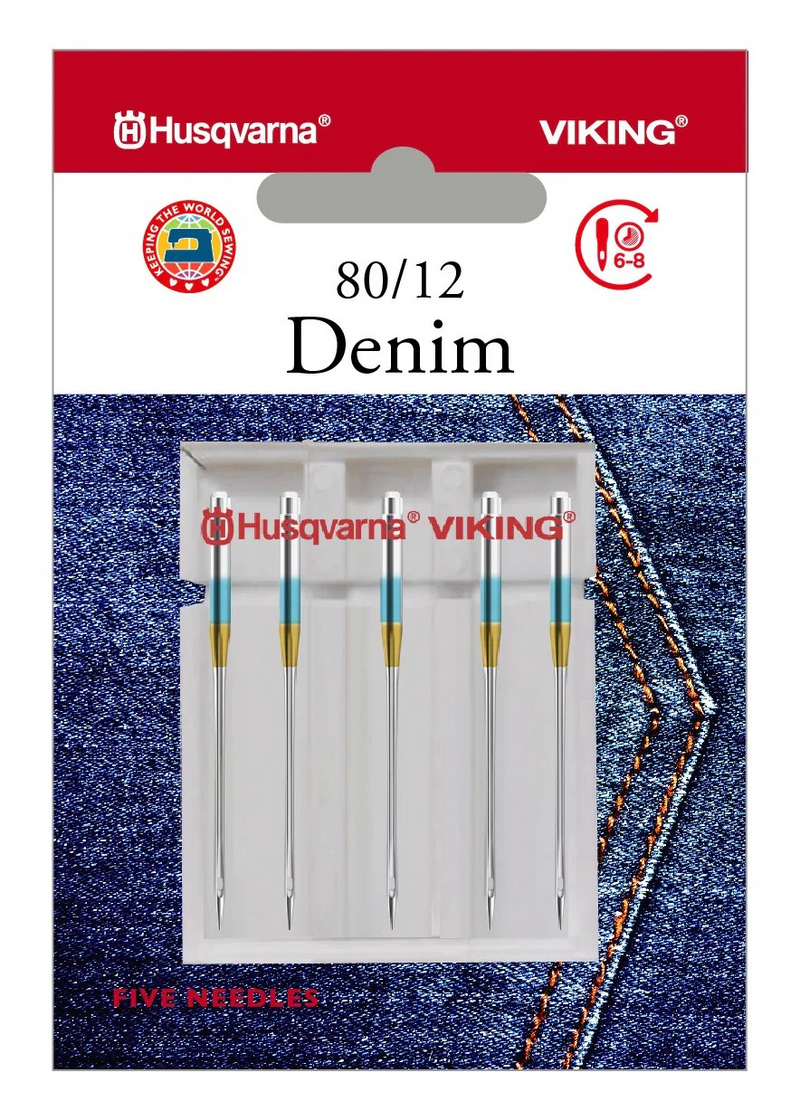 Load image into Gallery viewer, Husqvarna Viking Denim Domestic Sewing Machine Needles
