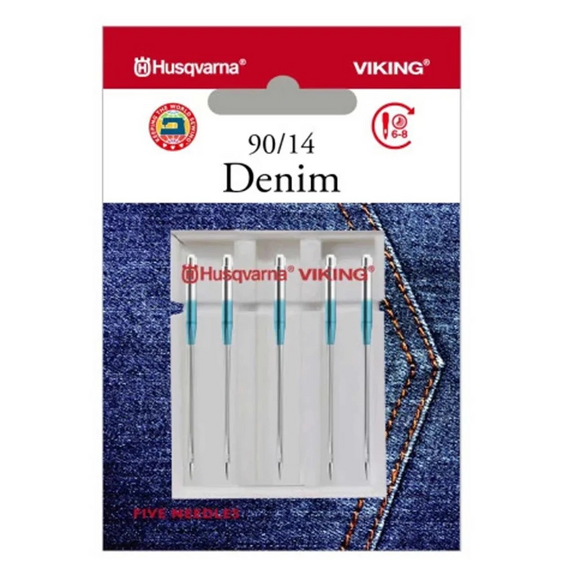 Load image into Gallery viewer, Husqvarna Viking Denim Domestic Sewing Machine Needles