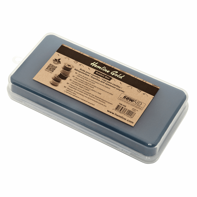Load image into Gallery viewer, Hemline Gold Bobbin Box: with Tray