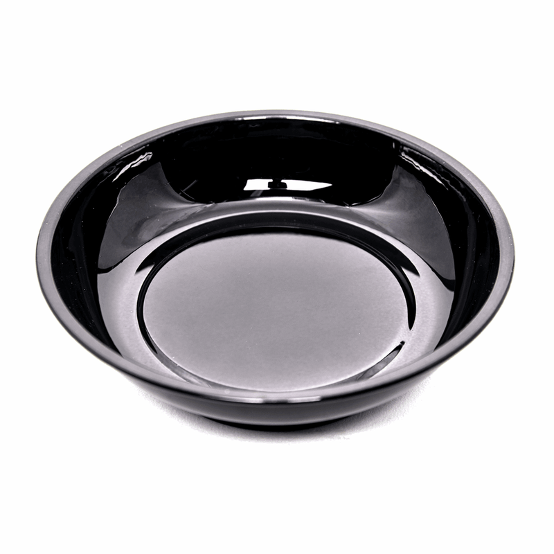 Load image into Gallery viewer, Hemline Gold Magnetic Pin Dish: 10cm: Black