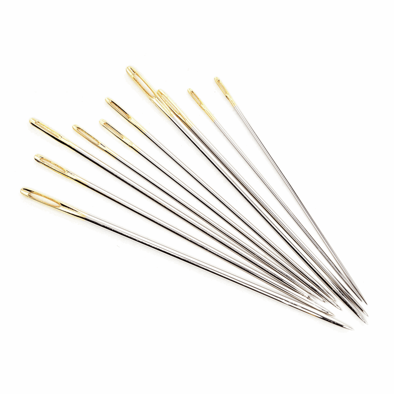 Load image into Gallery viewer, Hemline Gold Hand Sewing Needles: Premium: Embroidery: Sizes 3-9
