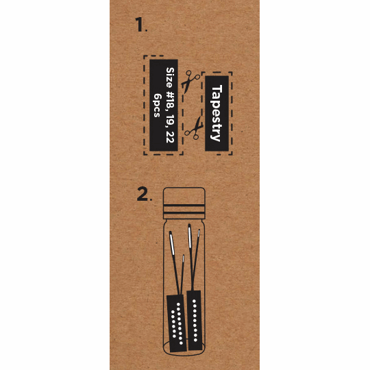 Load image into Gallery viewer,  Hemline Gold Hand Sewing Needles: Premium: Tapestry
