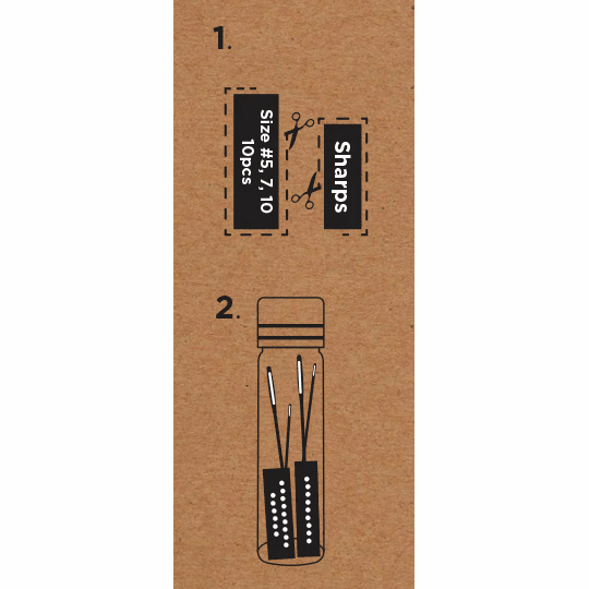 Load image into Gallery viewer, Hemline Gold Hand Sewing Needles: Premium: Sharps: Sizes 5-10
