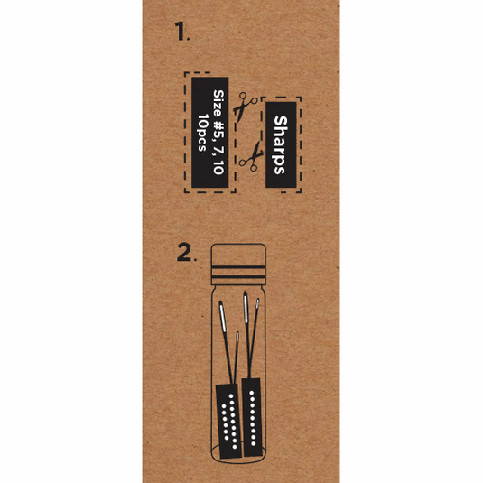 Hemline Gold Hand Sewing Needles: Premium: Sharps: Sizes 5-10