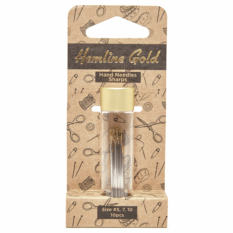 Load image into Gallery viewer, Hemline Gold Hand Sewing Needles: Premium: Sharps: Sizes 5-10