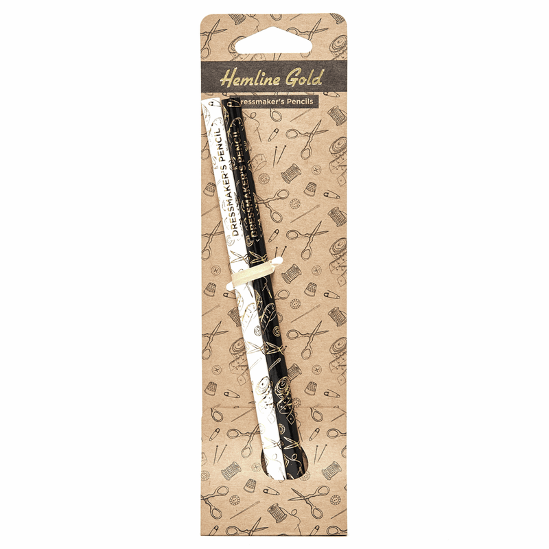 Load image into Gallery viewer, Hemline Gold Pencils: Dressmakers: Water Soluble: Grey and White: 2 Pieces Code: 299.2.HG