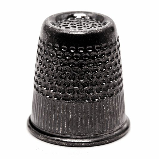 Hemline Gold Thimble: Premium Quality - Large: Black
