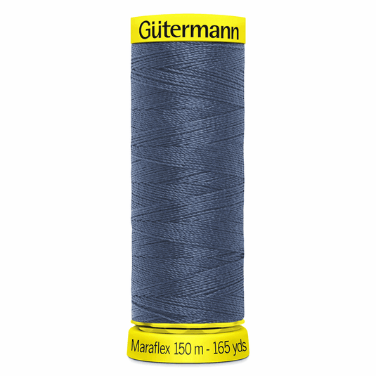 Gütermann Maraflex Stretch Thread 150m Blue Grey