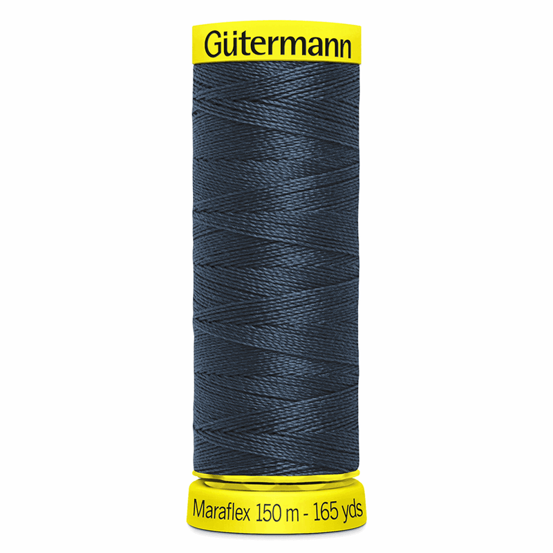 Load image into Gallery viewer, Gütermann Maraflex Stretch Thread 150m Dark Denim
