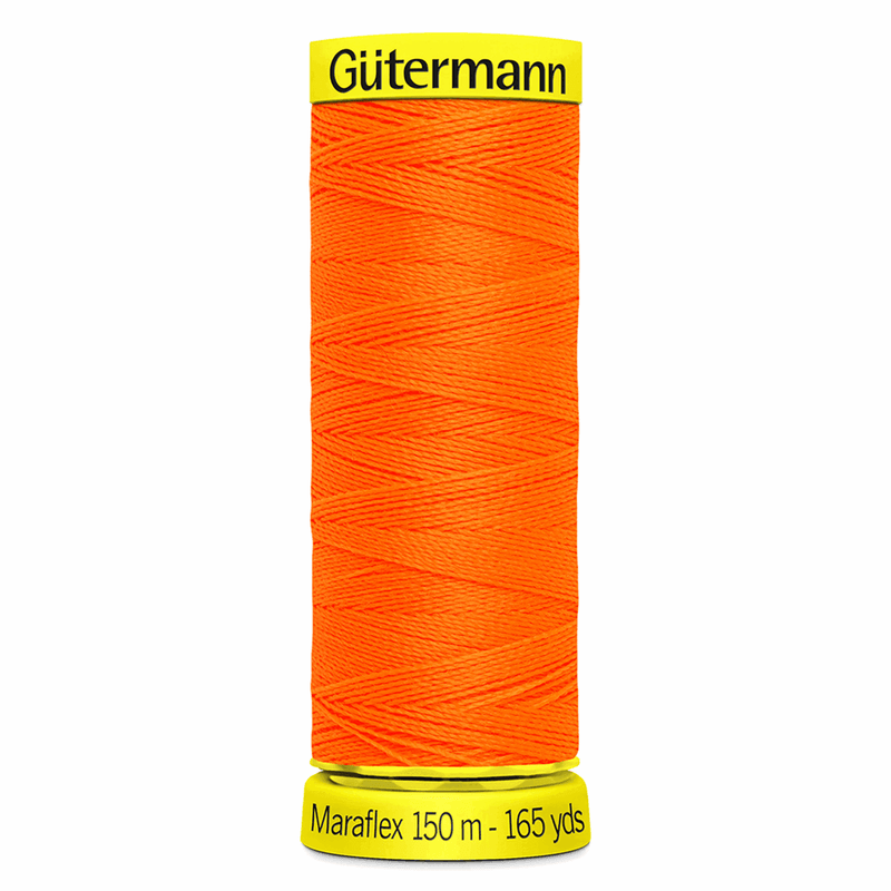 Load image into Gallery viewer, Gütermann Maraflex Stretch Thread 150m Neon Orange