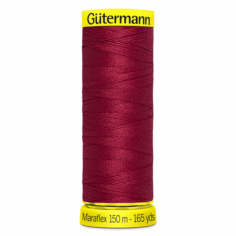 Load image into Gallery viewer, Gütermann Maraflex Stretch Thread 150m Garnet