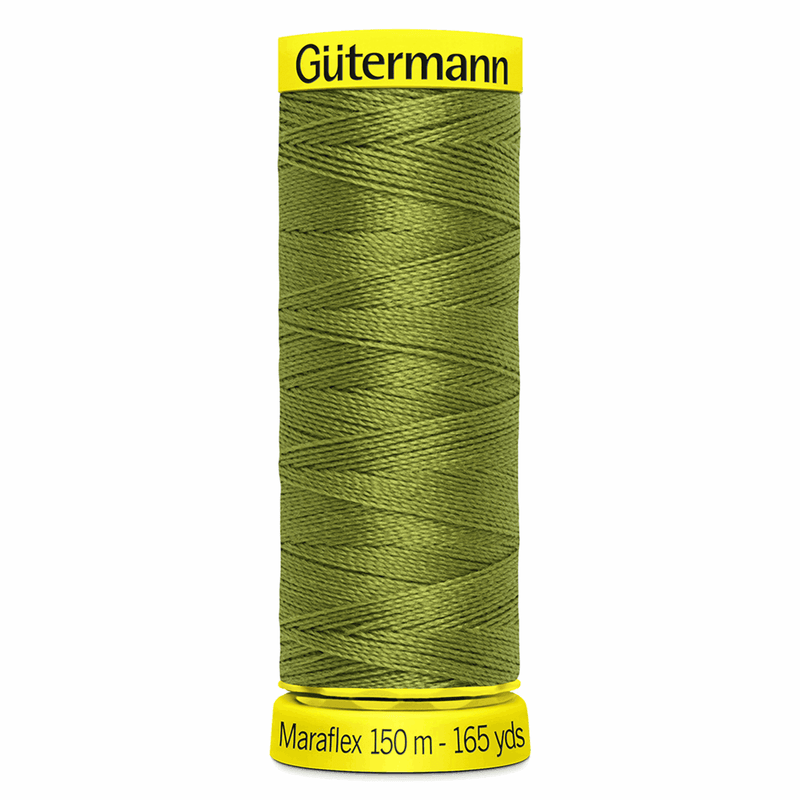 Load image into Gallery viewer, Gütermann Maraflex Stretch Thread 150m Moss Green