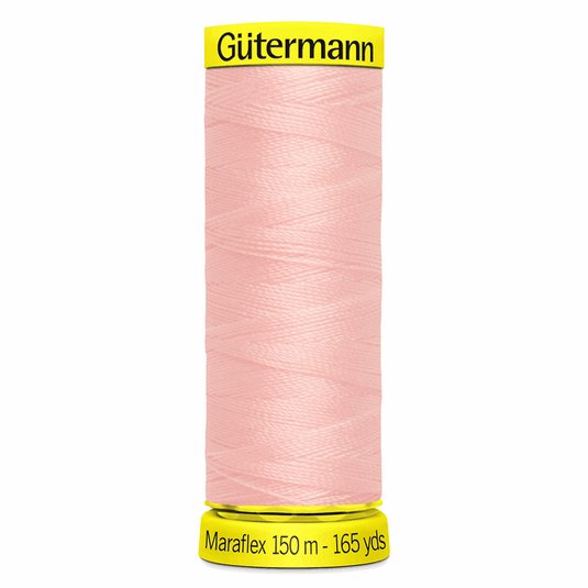 Gütermann Maraflex Stretch Thread 150m Powder Pink 