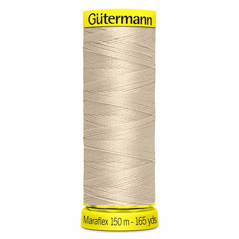 Load image into Gallery viewer, Gütermann Maraflex Stretch Thread 150m Natural