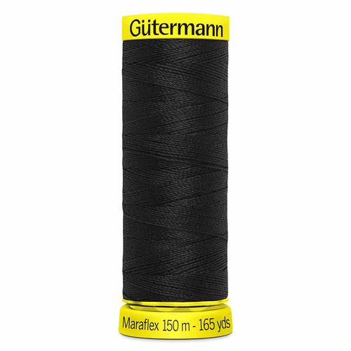Gütermann Maraflex Stretch Thread 150m Black 