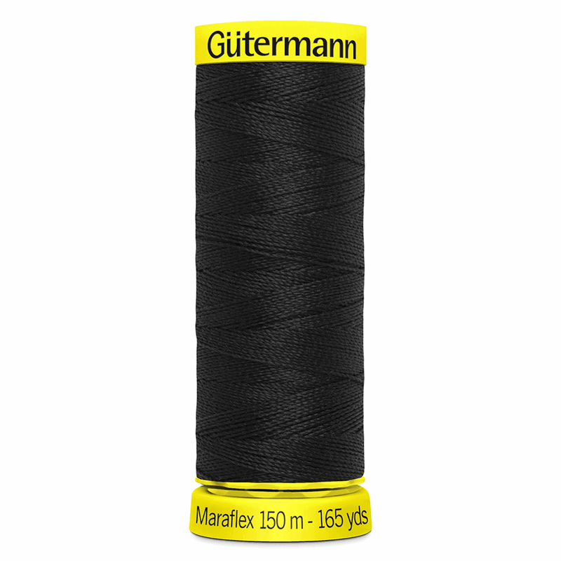 Load image into Gallery viewer, Gütermann Maraflex Stretch Thread 150m Black 
