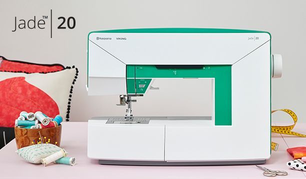 Load image into Gallery viewer, Husqvarna Jade 20 Sewing Machine - Free Madeira thread Chest
