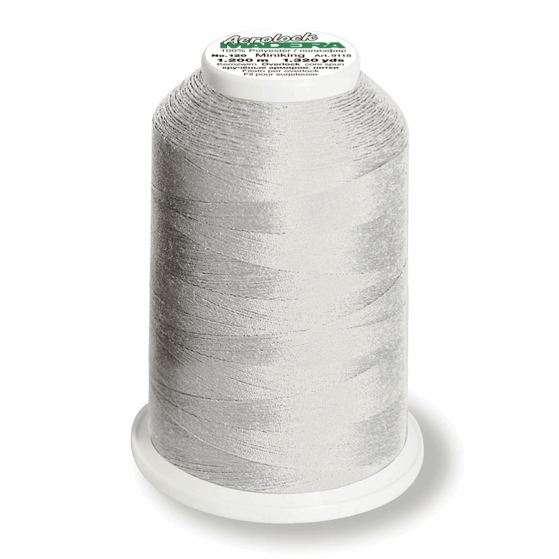 Load image into Gallery viewer, Madeira Aerolock overlocker thread 8100 Pearl Grey: 2,500m