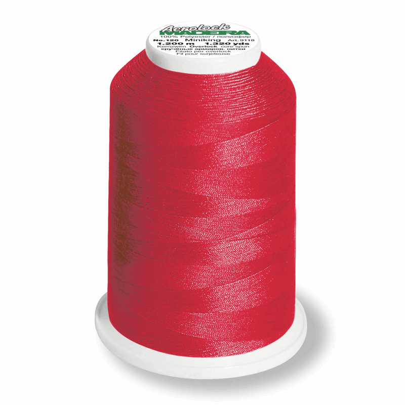 Load image into Gallery viewer, Madeira Aerolock overlocker thread 9470 Ruby: 2,500m