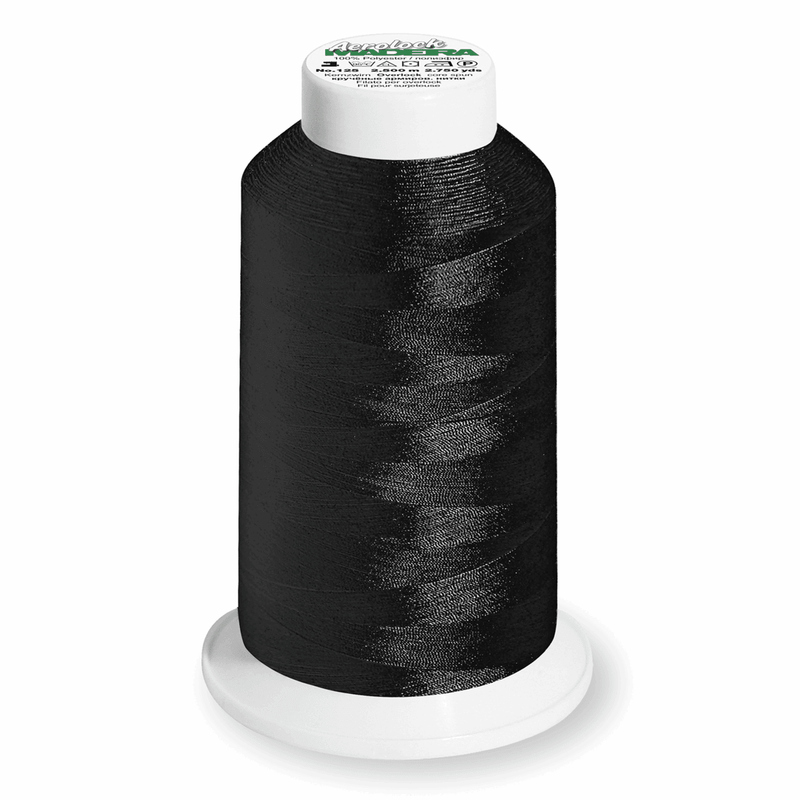 Load image into Gallery viewer, Madeira Aerolock overlocker thread 8000 Black: 2,500m