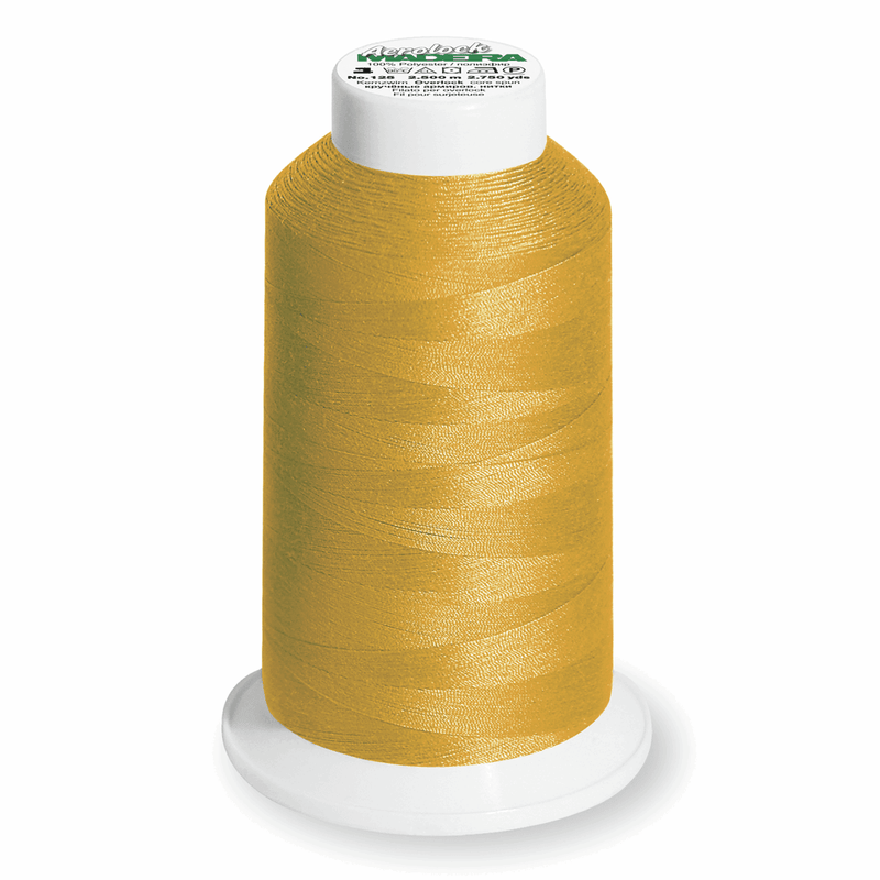 Load image into Gallery viewer, Madeira Aerolock overlocker thread 8700 Gold: 2,500m