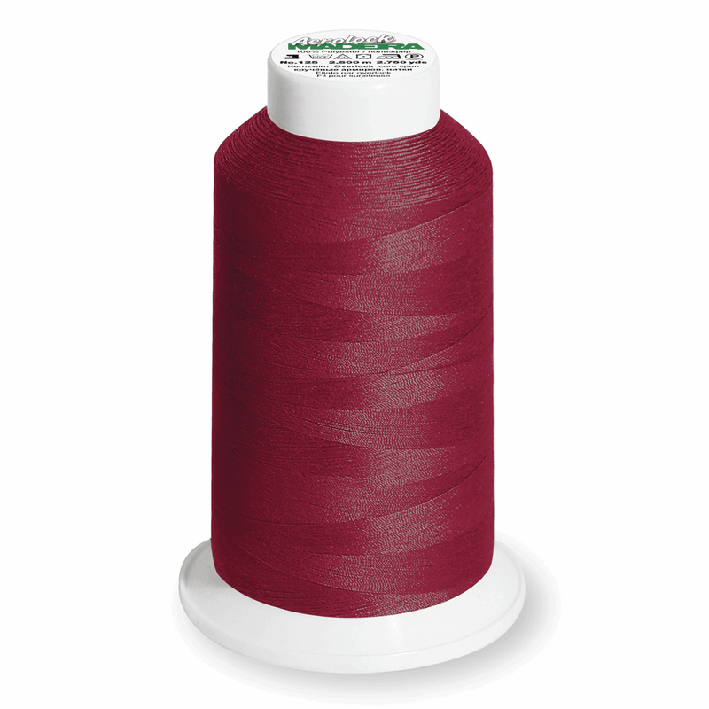 Load image into Gallery viewer, Madeira Aerolock overlocker thread 8785 Burgundy: 2,500m