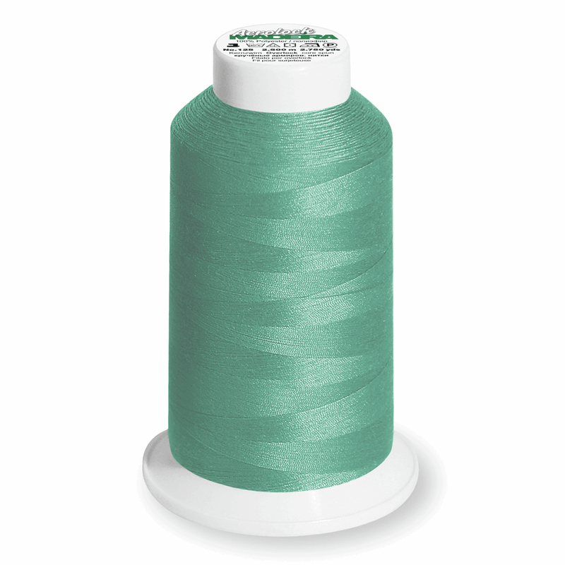 Load image into Gallery viewer, Madeira Aerolock overlocker thread 8971 Teal: 2,500m
