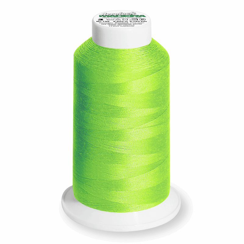 Load image into Gallery viewer, Madeira Aerolock overlocker thread 8990 Green Apple: 2,500m