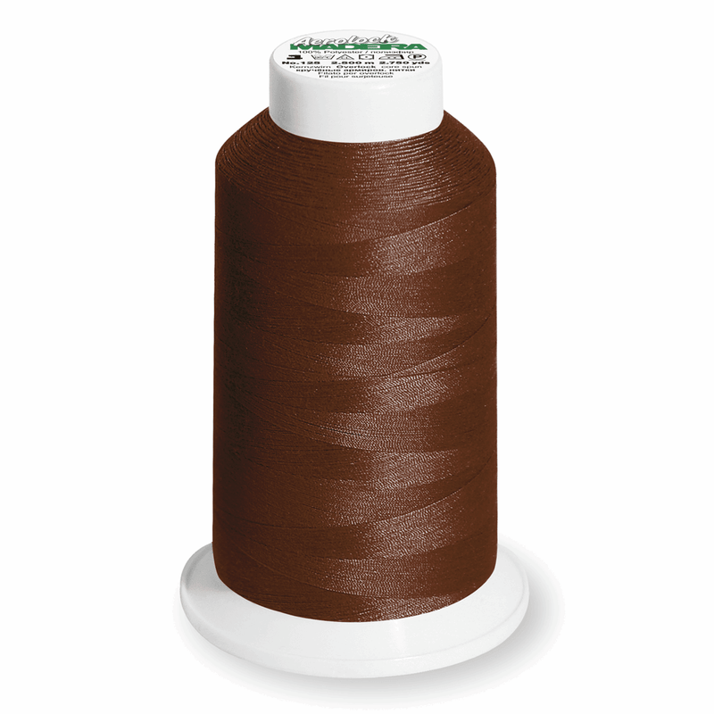 Load image into Gallery viewer, Madeira Aerolock overlocker thread 9290 Chocolate: 2,500m