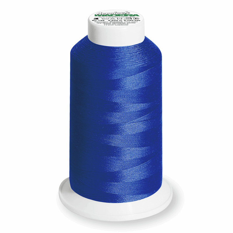Load image into Gallery viewer, Madeira Aerolock overlocker thread 9660 Royal Blue: 2,500m