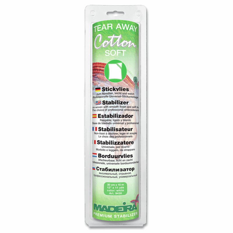 Load image into Gallery viewer, Madeira Stabilizer: Tear-Away: Cotton Soft: 30cm x 10m: White