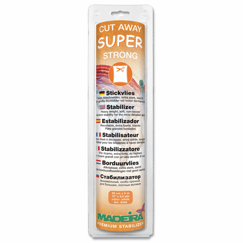 Load image into Gallery viewer, Madeira Stabilizer: Cut-Away: Super Strong: 30cm x 5m: White
