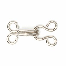 Load image into Gallery viewer, Hooks and Eyes: Nickel: Size 2