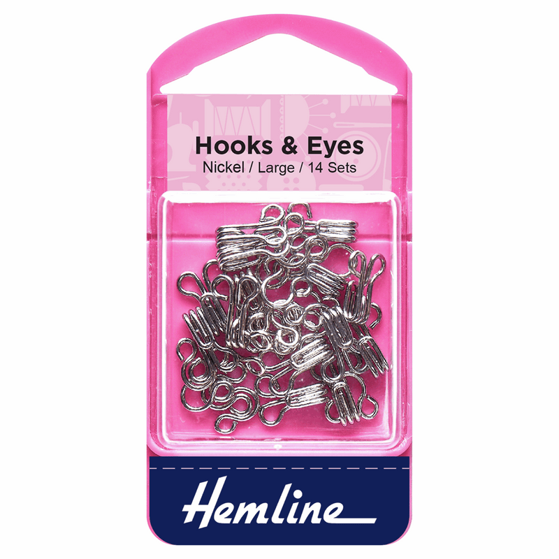 Load image into Gallery viewer, Hooks and Eyes: Nickel: Size 3