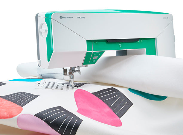 Load image into Gallery viewer, Husqvarna Jade 20 Sewing Machine - Free Madeira thread Chest