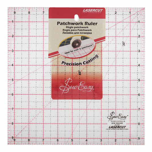 Patchwork Ruler: Square- 9.5 x 9.5in