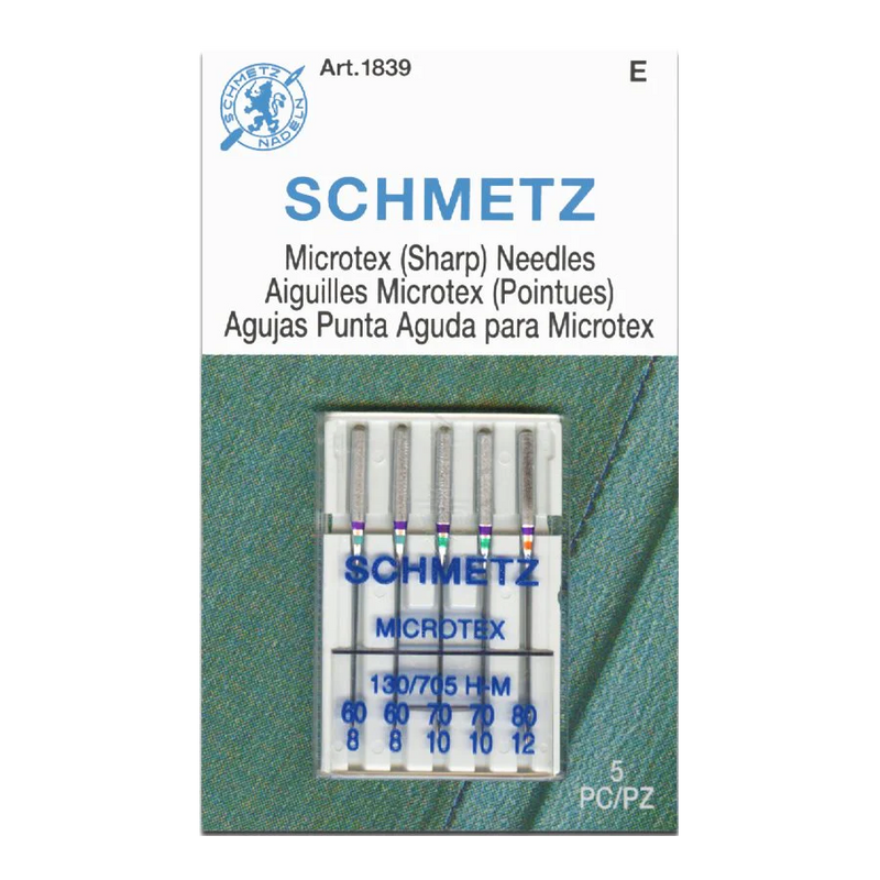 Load image into Gallery viewer, Schmetz Microtex Domestic Sewing Machine Needles