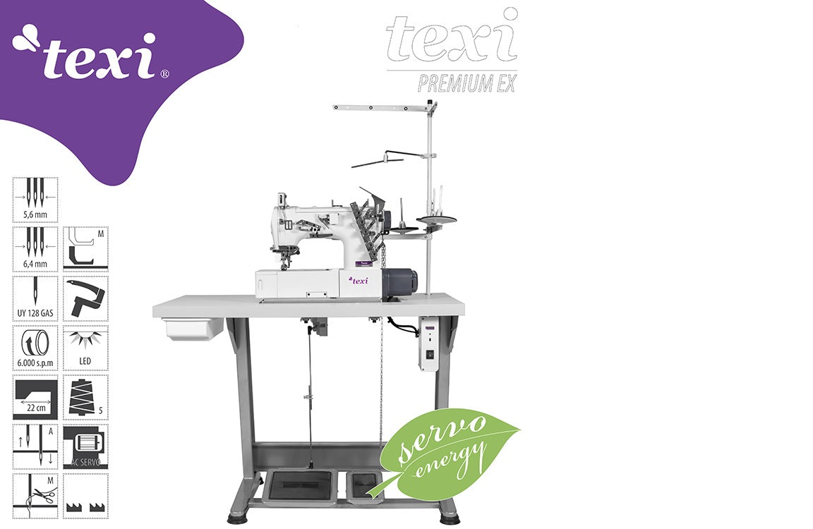 Texi TRECCIA Industrial Coverstitch Sewing Machines UK