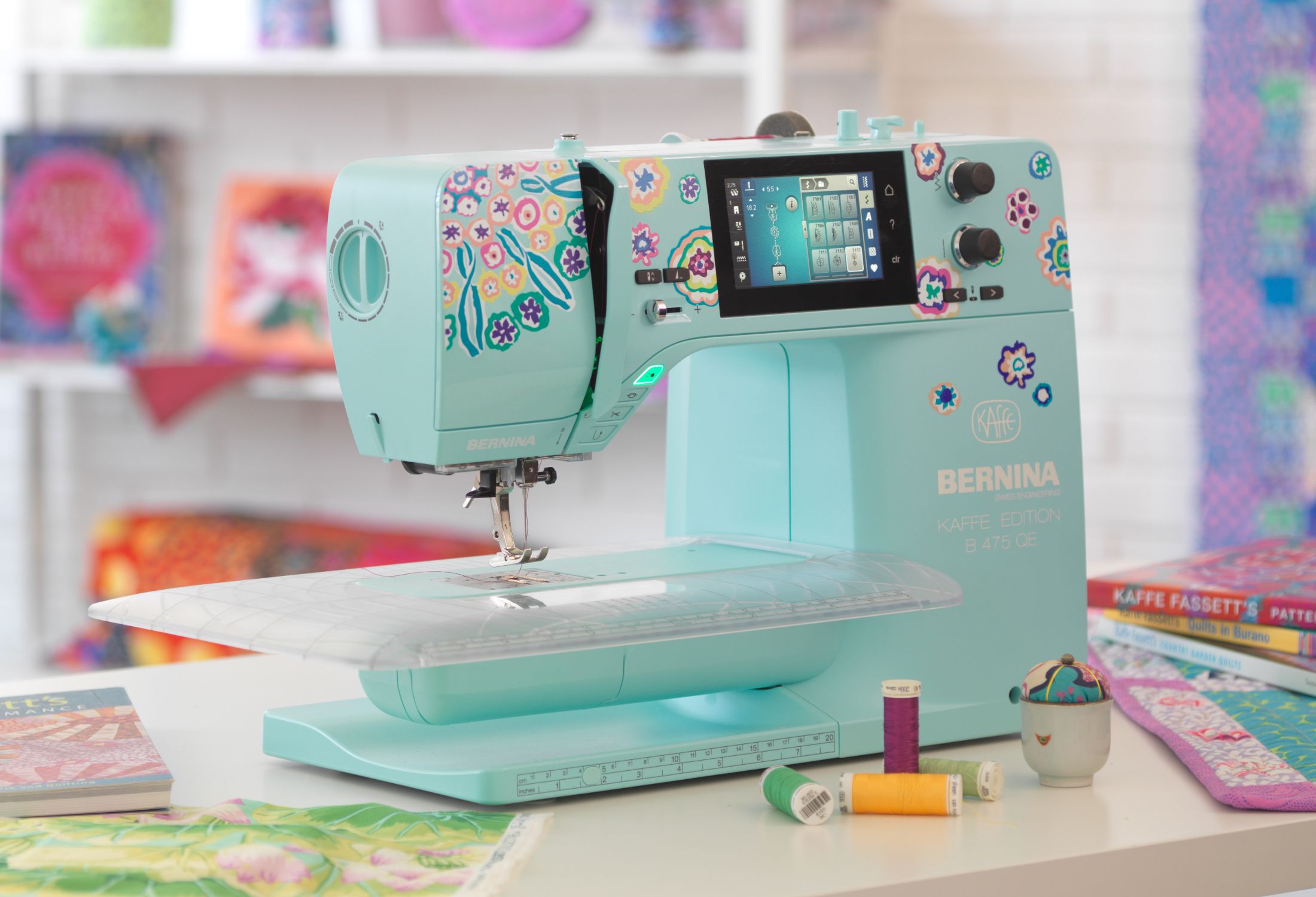 Bernina 47QE Kaffe Edition - with Free Mettler thread gift case ...