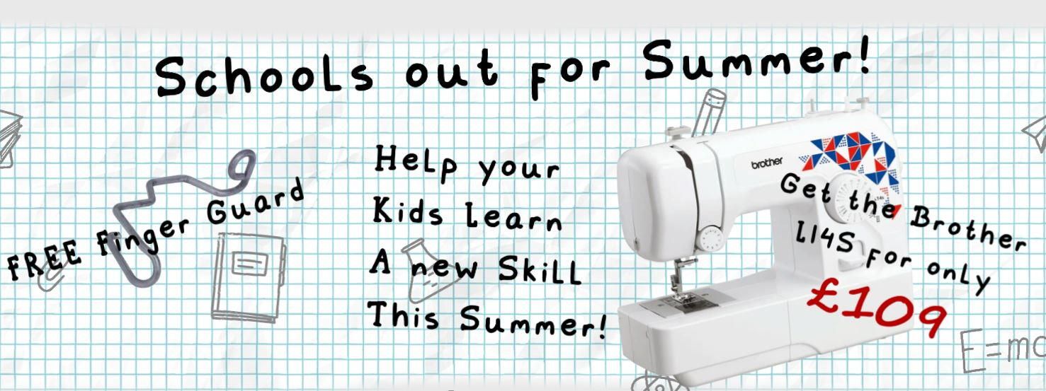 Schools out for Summer – Sewing Machines UK