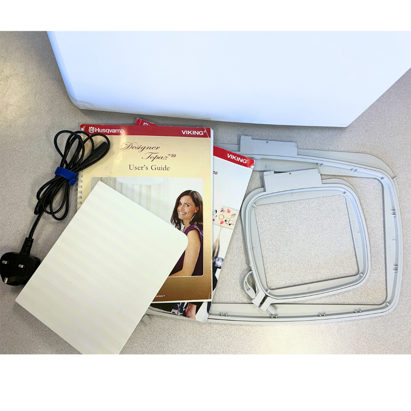 Load image into Gallery viewer, *Pre-Owned* Husqvarna Viking Designer Topaz 50 Sewing and Embroidery Machines
