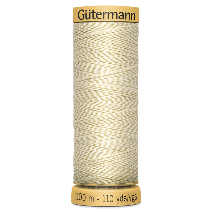 Gutermann 100% Natural Cotton - 100m Shade Cream 0429