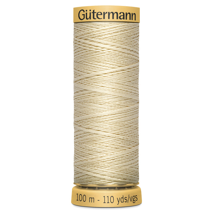 Gutermann 100% Natural Cotton - 100m Shade Cream 0519