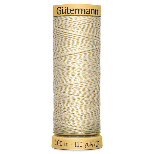 Gutermann 100% Natural Cotton - 100m Shade Cream 0519