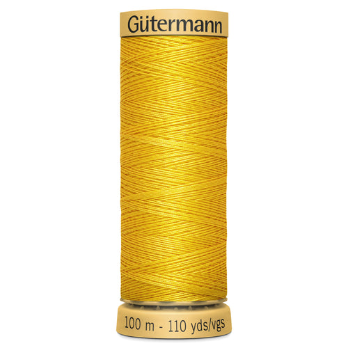 Gutermann 100% Natural Cotton - 100m Shade Yellow 0588